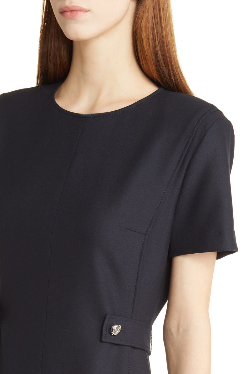 BOSS Destena Fit & Flare Dress, Alternate, color, Sky Captain