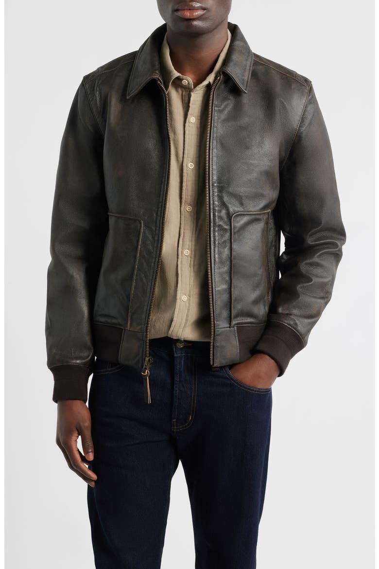 Charles Leather Jacket, Main, color, ADVENTURE