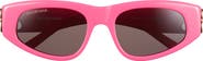 Balenciaga 53mm Rectangle Sunglasses
