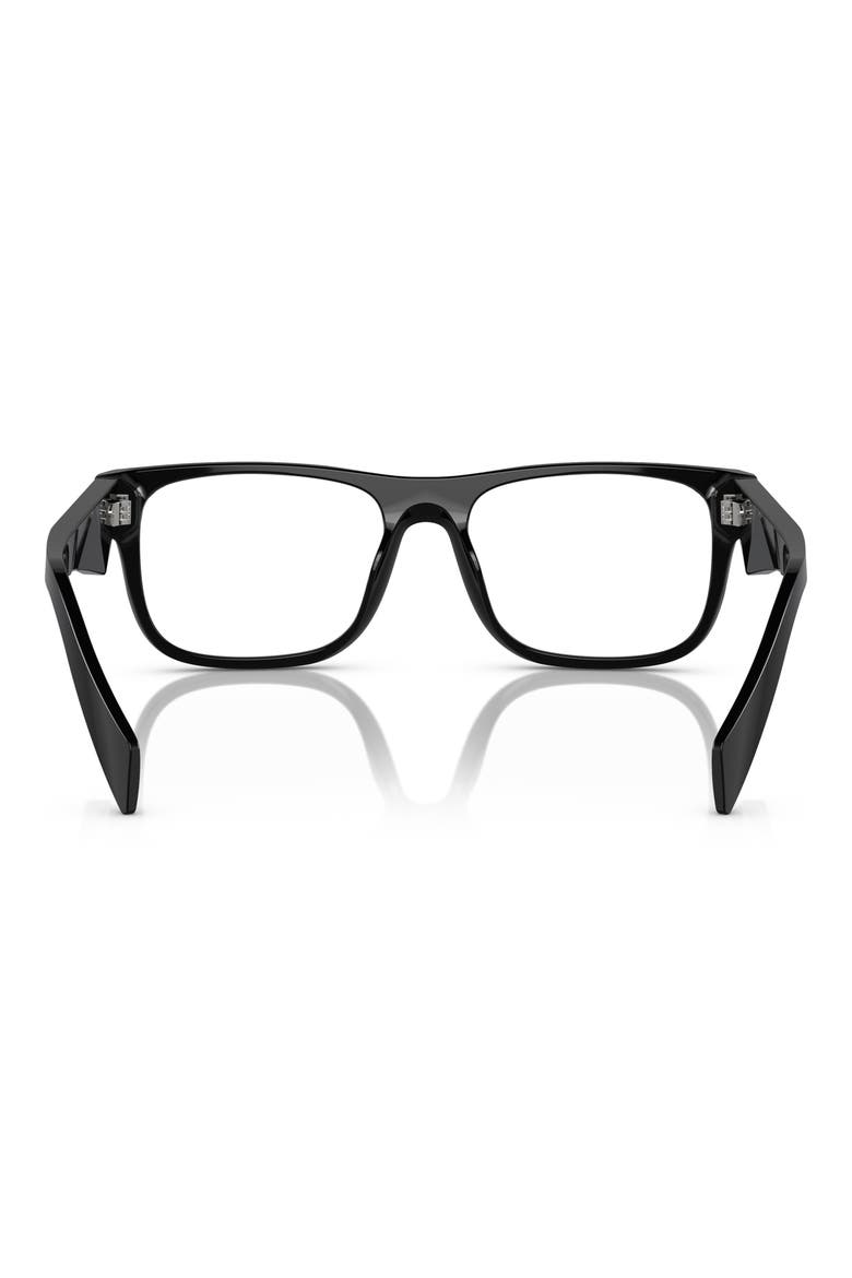 53mm Pillow Optical Glasses, Alternate, color, BLACK