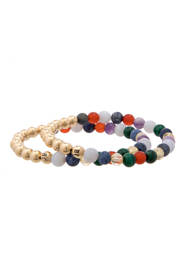 N8 Sleep Set of 2 Healer's Bracelets, Alternate, color, YELLOW GOLD