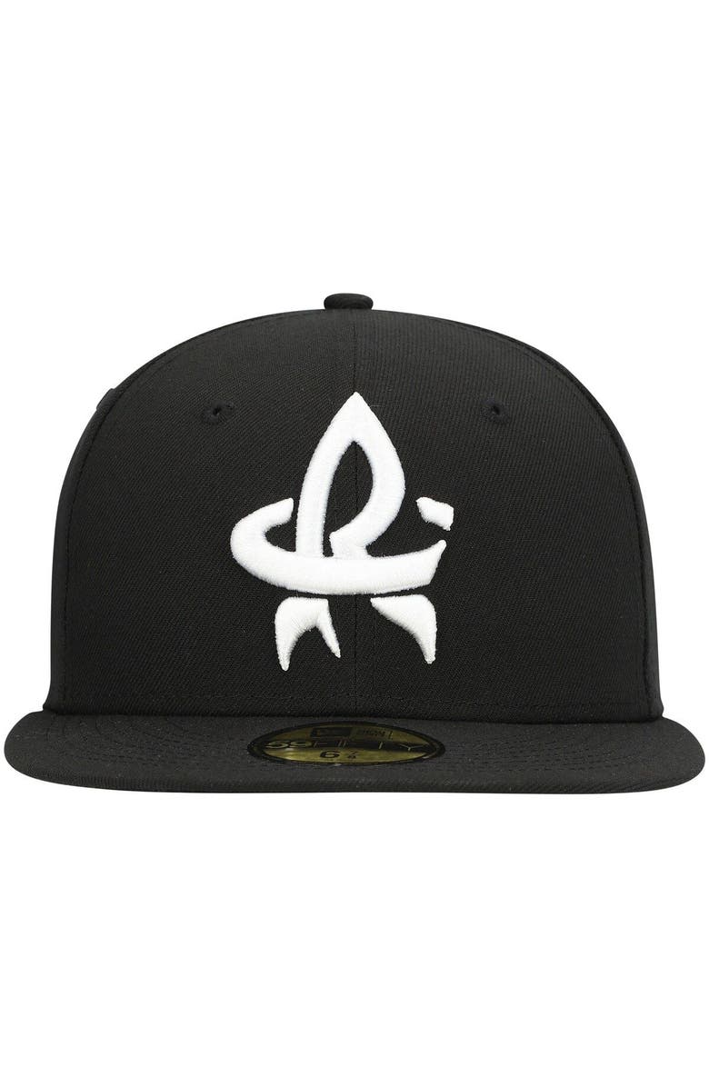 New Era Men's New Era Black Rocket City Trash Pandas Authentic Collection Team Alternate 59FIFTY Fitted Hat, Alternate, color, Black