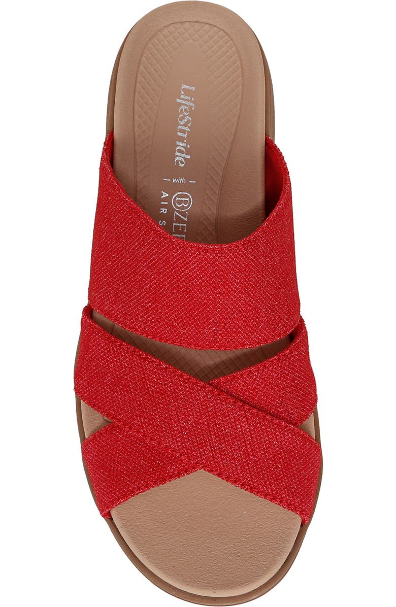 LifeStride Fiona Wedge Sandal, Alternate, color, Red