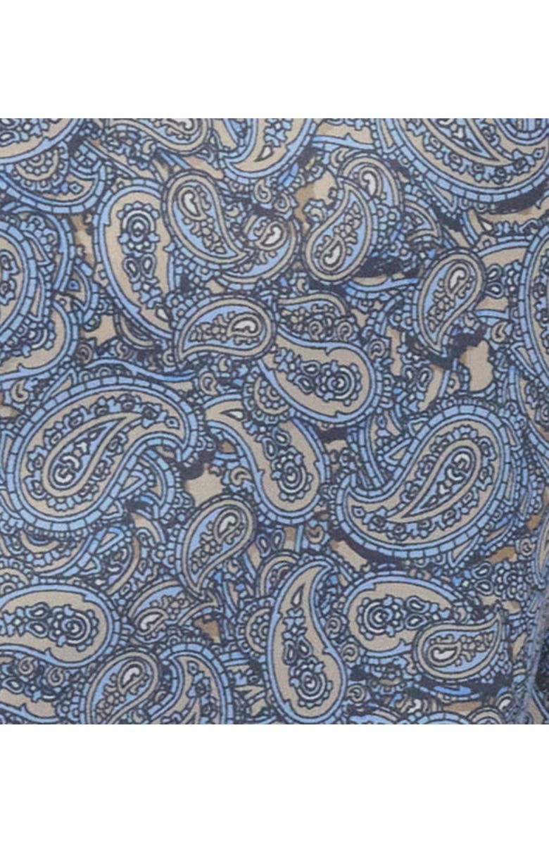 Lords of Harlech Paisley Pile Mens Printed Button Up Shirt, Alternate, color, Paisley Pile Natural