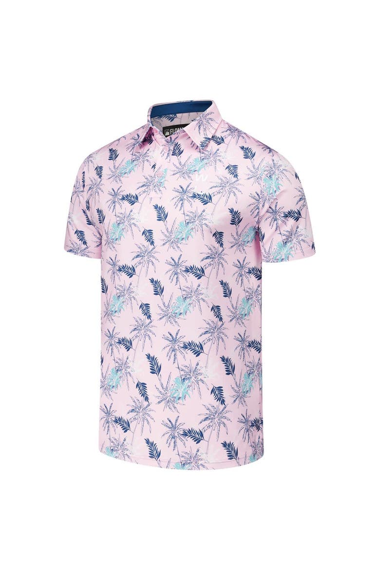 Men's Flomotion Light Pink WM Phoenix Open Breezy Banks Polo, Alternate, color, Light Pink