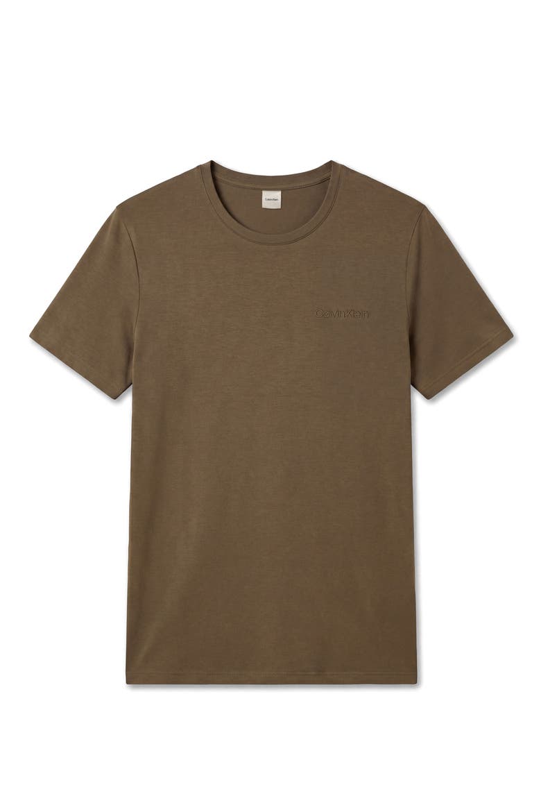 Ultrasoft Stretch Modal Pajama T-Shirt, Alternate, color, OLIVE NIGHT