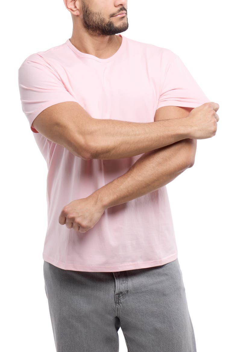 Flex Crewneck T-Shirt, Alternate, color, BABY PINK