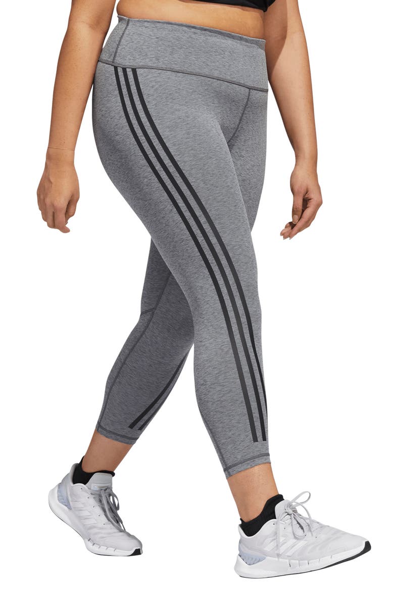 adidas Optime Trainicons 3-Stripes 7/8 Tights, Alternate, color,