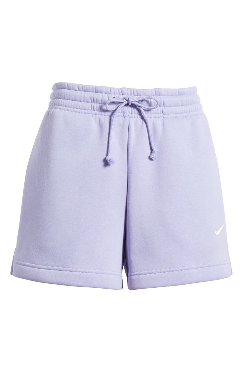 Nike Sportswear Phoenix Fleece Mid-Rise 4-Inch Shorts, Alternate, color, Lilac Ice/ Sail