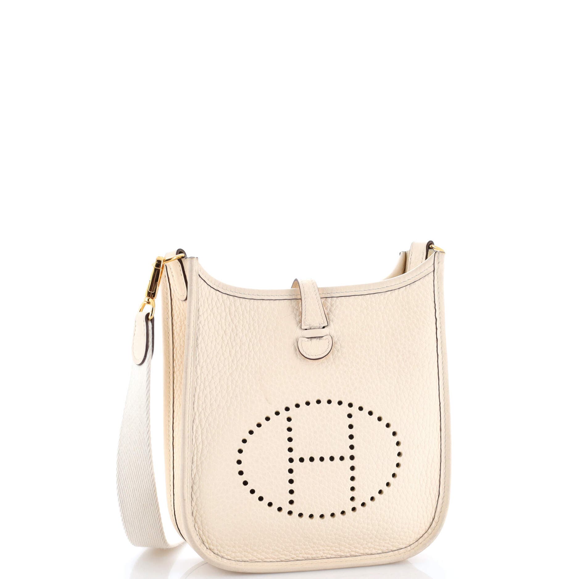 Pre-Owned Hermes Evelyne Bag Gen III Clemence TPM, Alternate, color, Nata