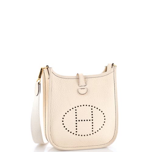 Pre-owned Hermes Hermes Evelyne Bag Gen Iii Clemence Tpm In Neutral