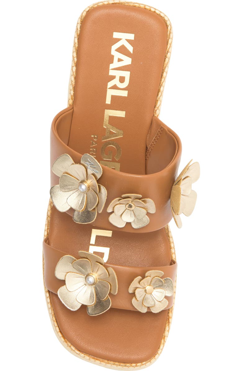 KARL LAGERFELD PARIS Moracco Double Band Sandal, Alternate, color, Tan