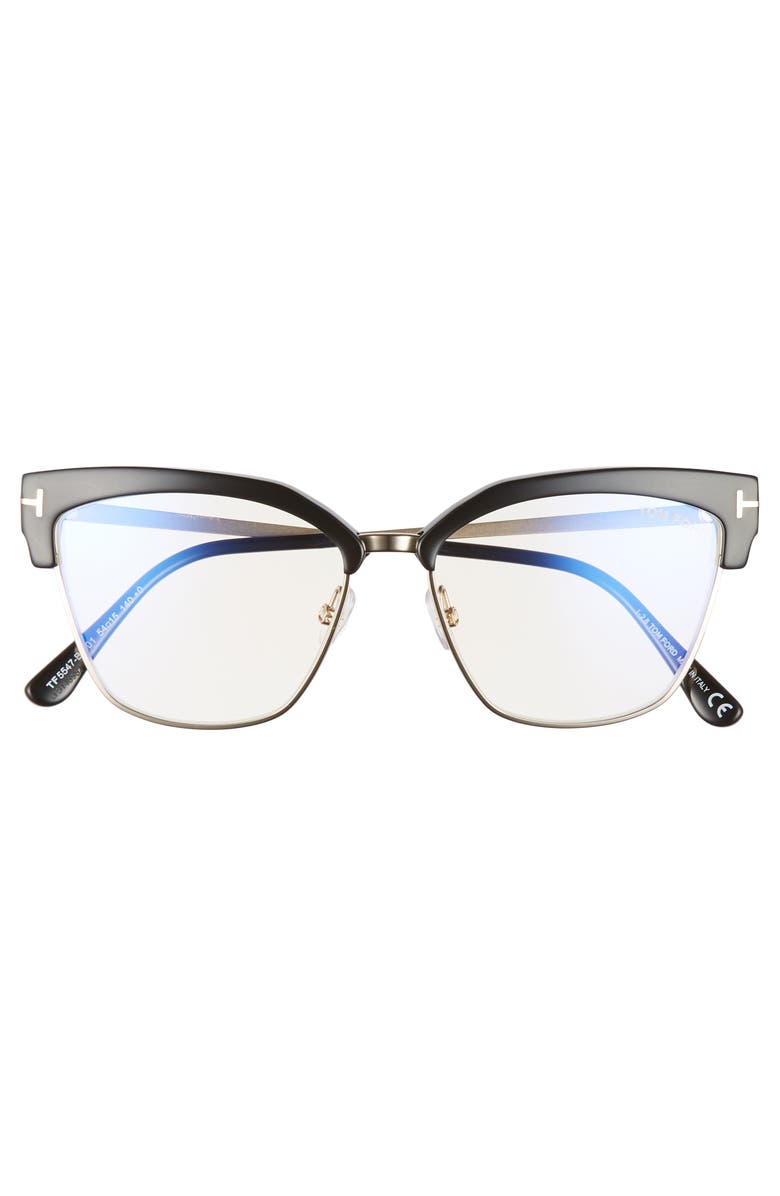 TOM FORD 54mm Blue Light Blocking Glasses, Alternate, color,