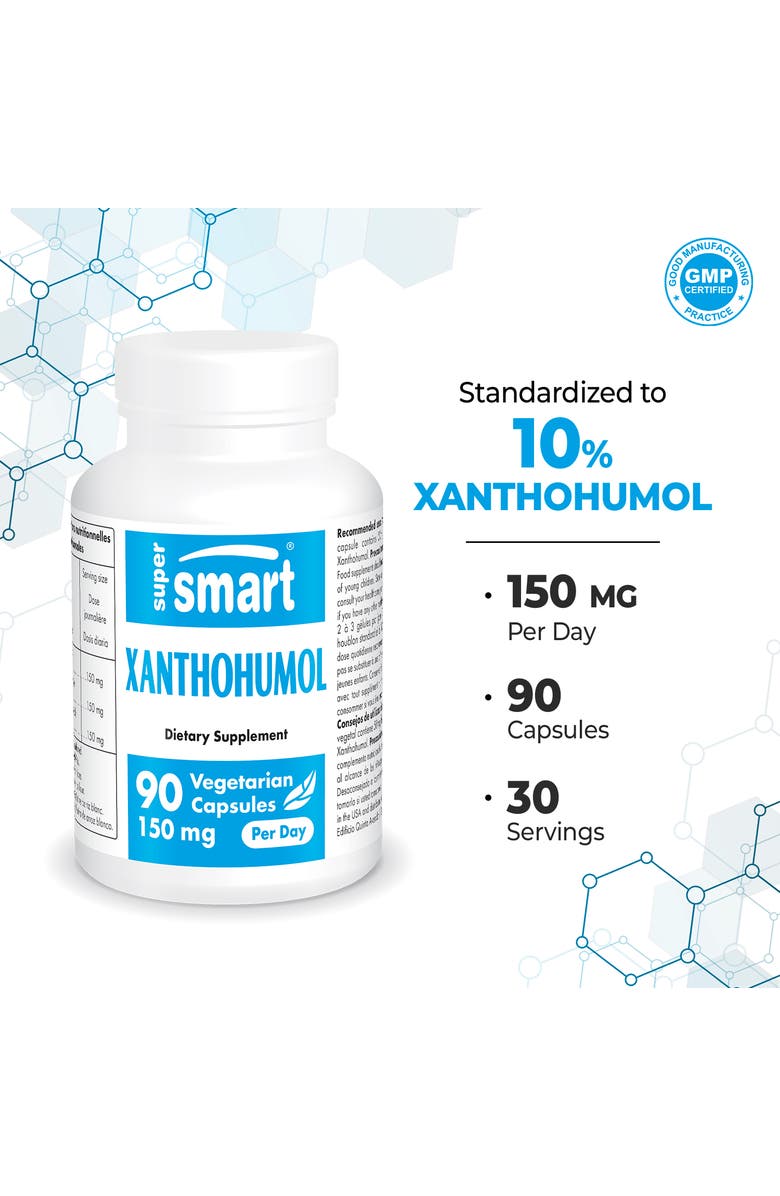 SuperSmart Xanthohumol Supplement 150mg, Alternate, color, NO COLOR