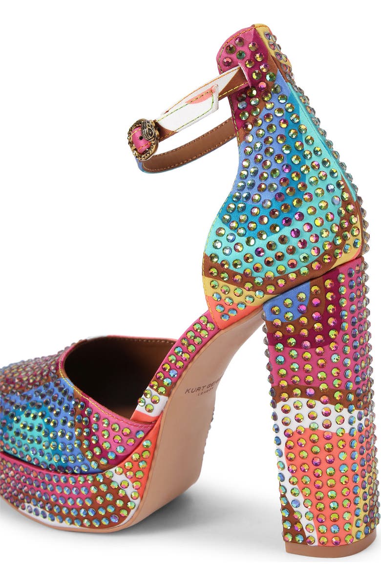 Kurt Geiger London Shoreditch Embellished Ankle Strap Platform Pump, Alternate, color,