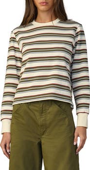Joe's Stripe Long Sleeve Cotton T-Shirt