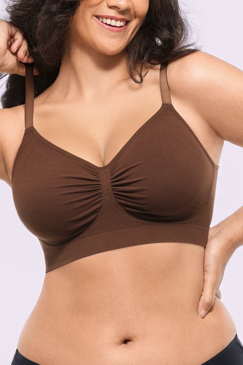 Wireless Seamless Comfy Non Padded V Neck Bra