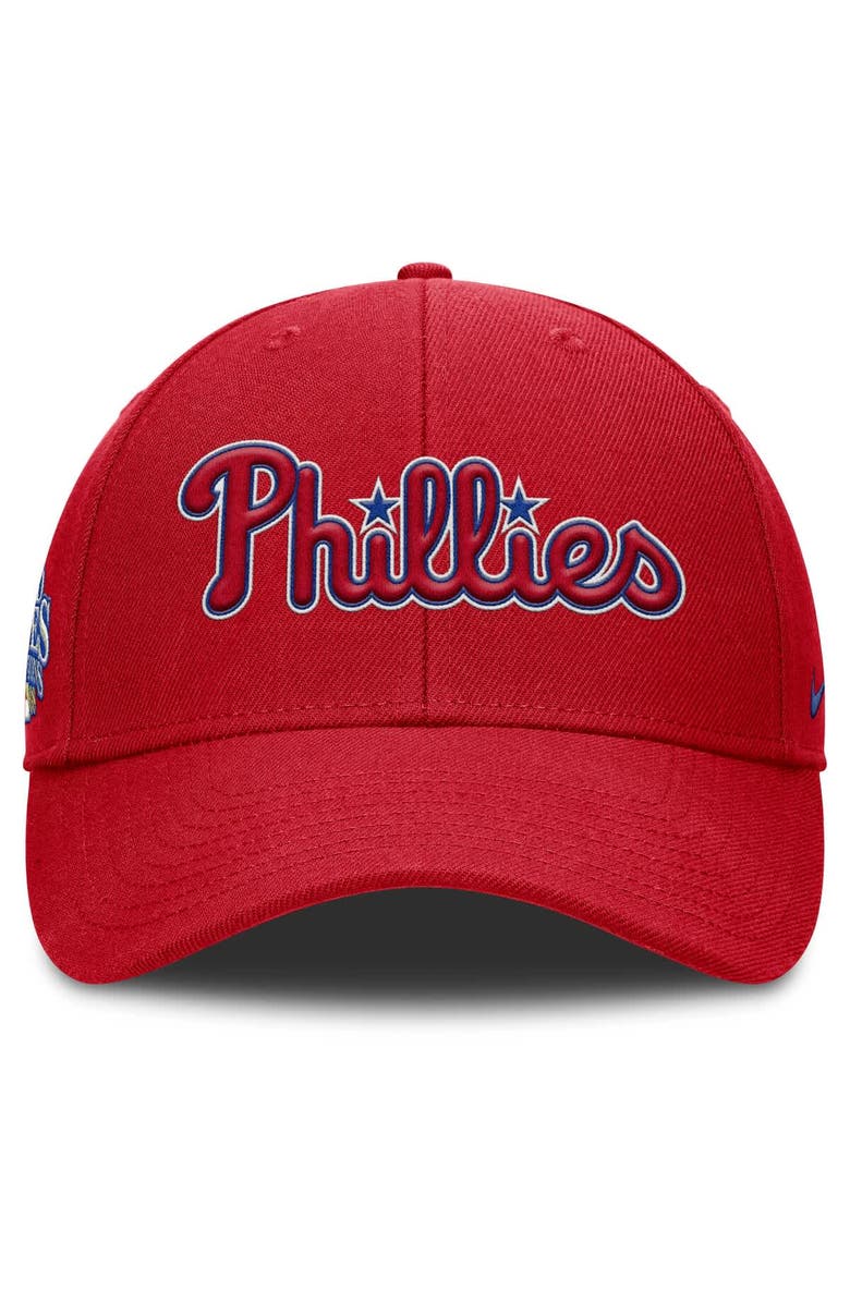 Nike Men's Nike Red Philadelphia Phillies Rise Gaberdine Adjustable Hat, Alternate, color, Red