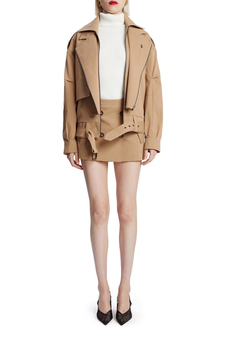 Kavi Oversize Twill Jacket, Alternate, color, CAMEL