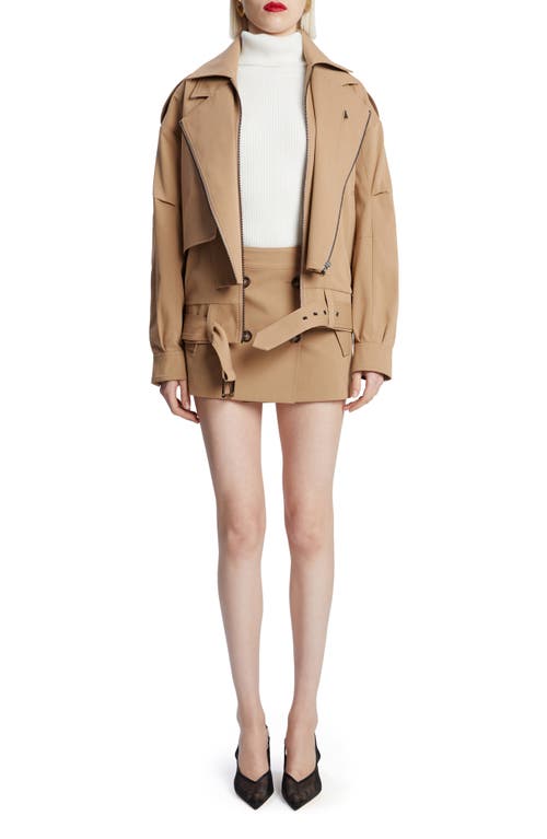 Bardot Kavi Oversize Twill Jacket In Camel
