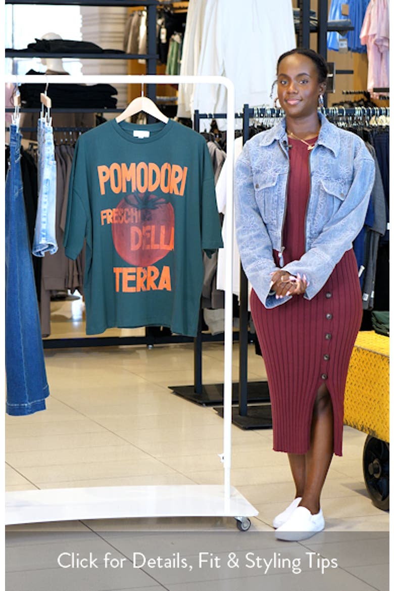 Pomodori Oversize Cotton T-Shirt video