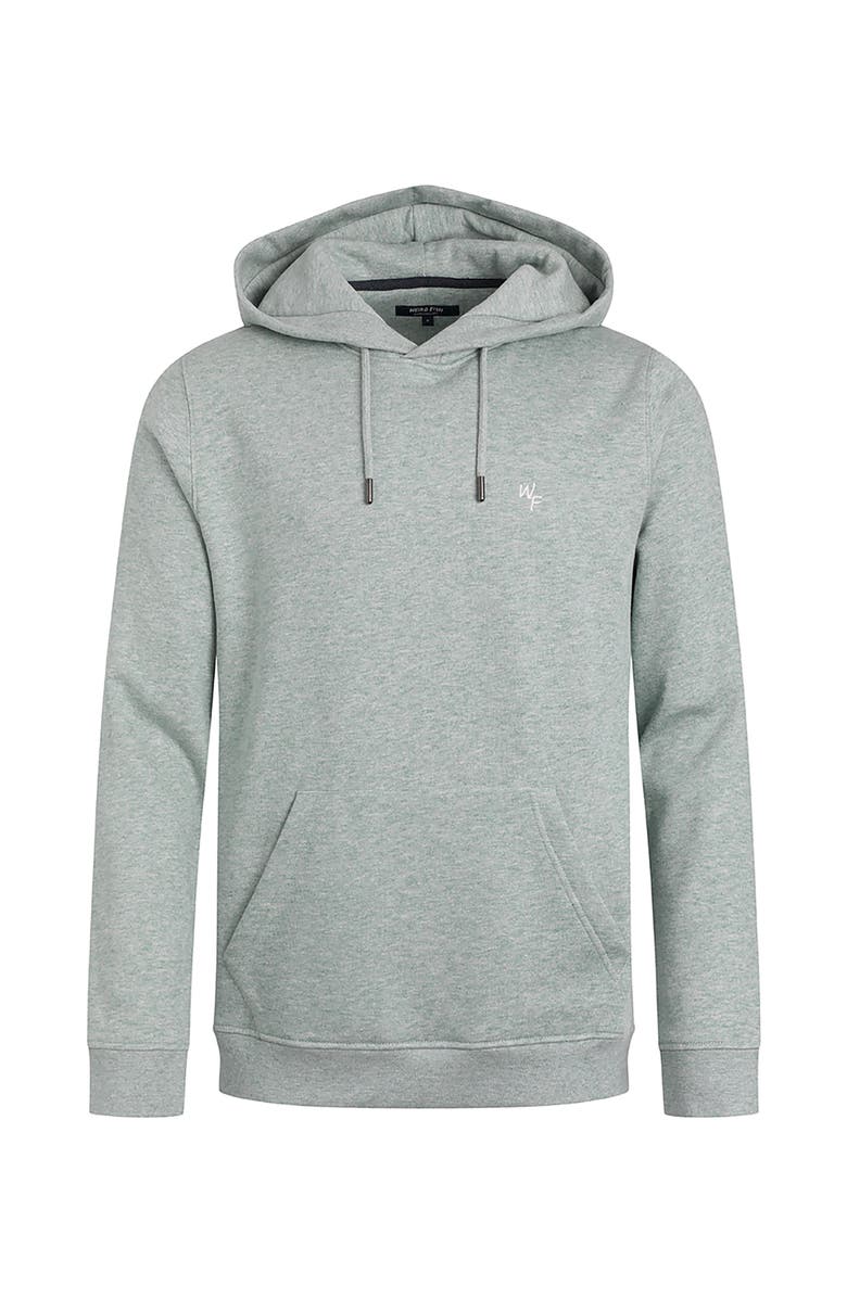 Weird Fish Hugo Branded Popover Hoodie, Alternate, color, Grey Marl