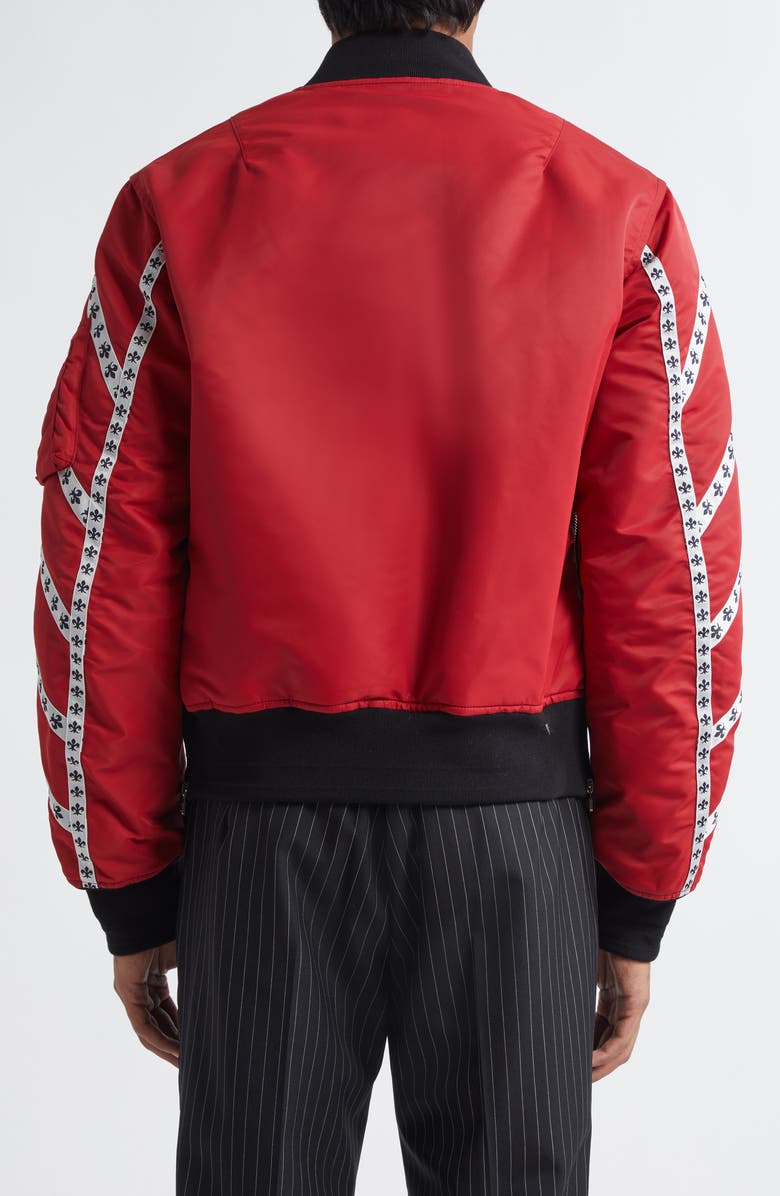 TAKAHIROMIYASHITA TheSoloist. Brit Bomber Jacket, Alternate, color, Red