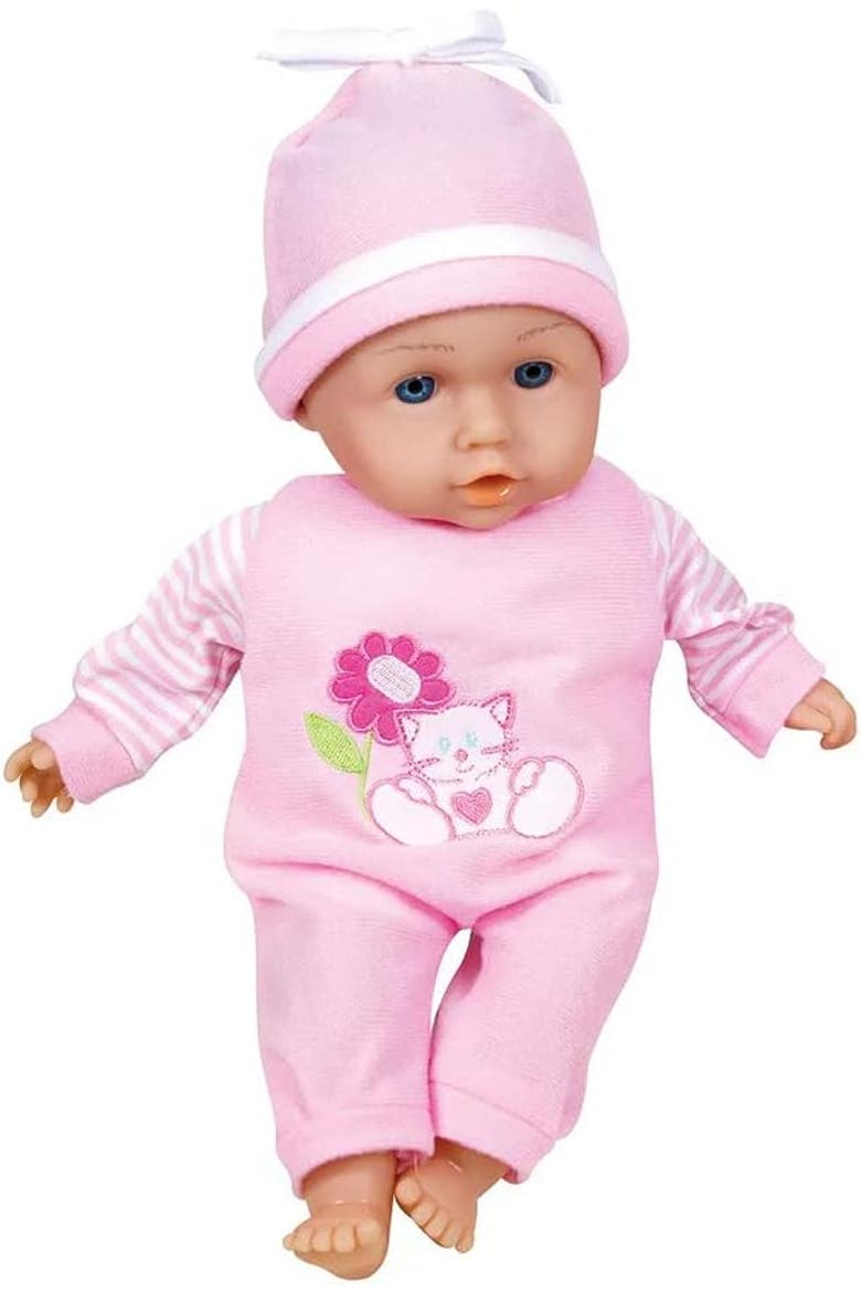 13 Inch Talking Baby & Feeding Accessories Set, Pink & Cat, 30 Sounds, Alternate, color, Pink
