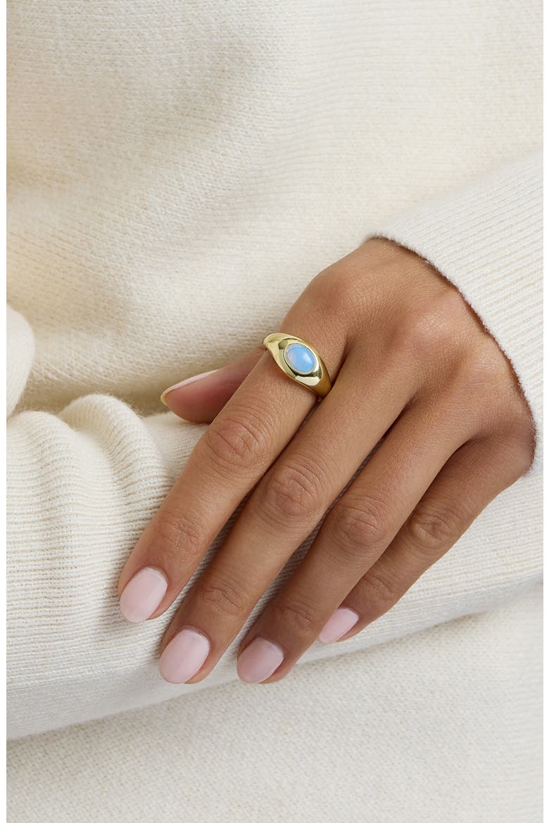 Oval Moonstone Dome Ring, Alternate, color, GOLD