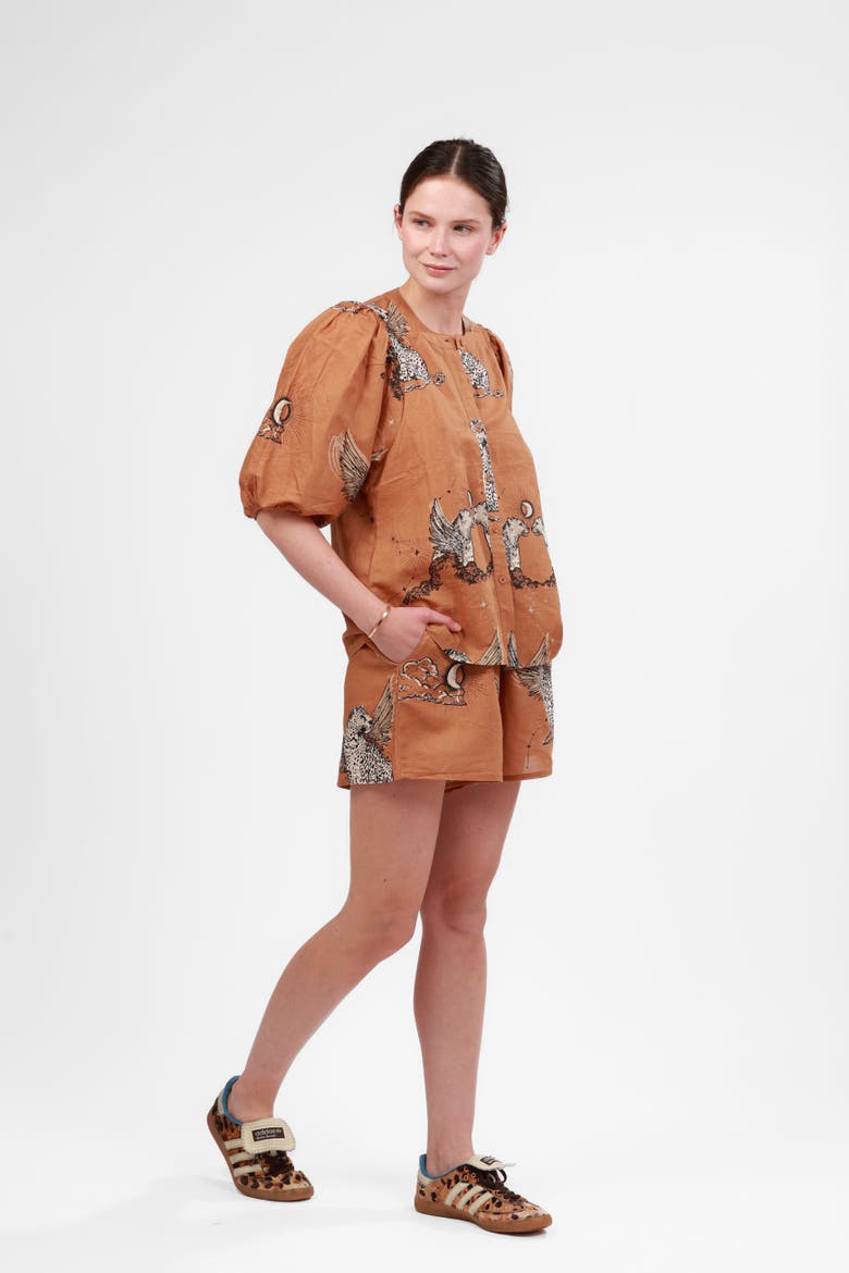 Balloon Shirt Astrology, Alternate, color, Almond
