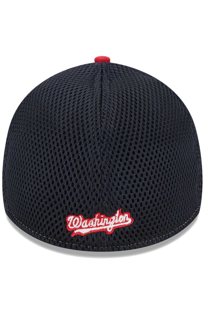 New Era Men's New Era Red Washington Nationals Team Neo 39THIRTY Flex Hat, Alternate, color, Red