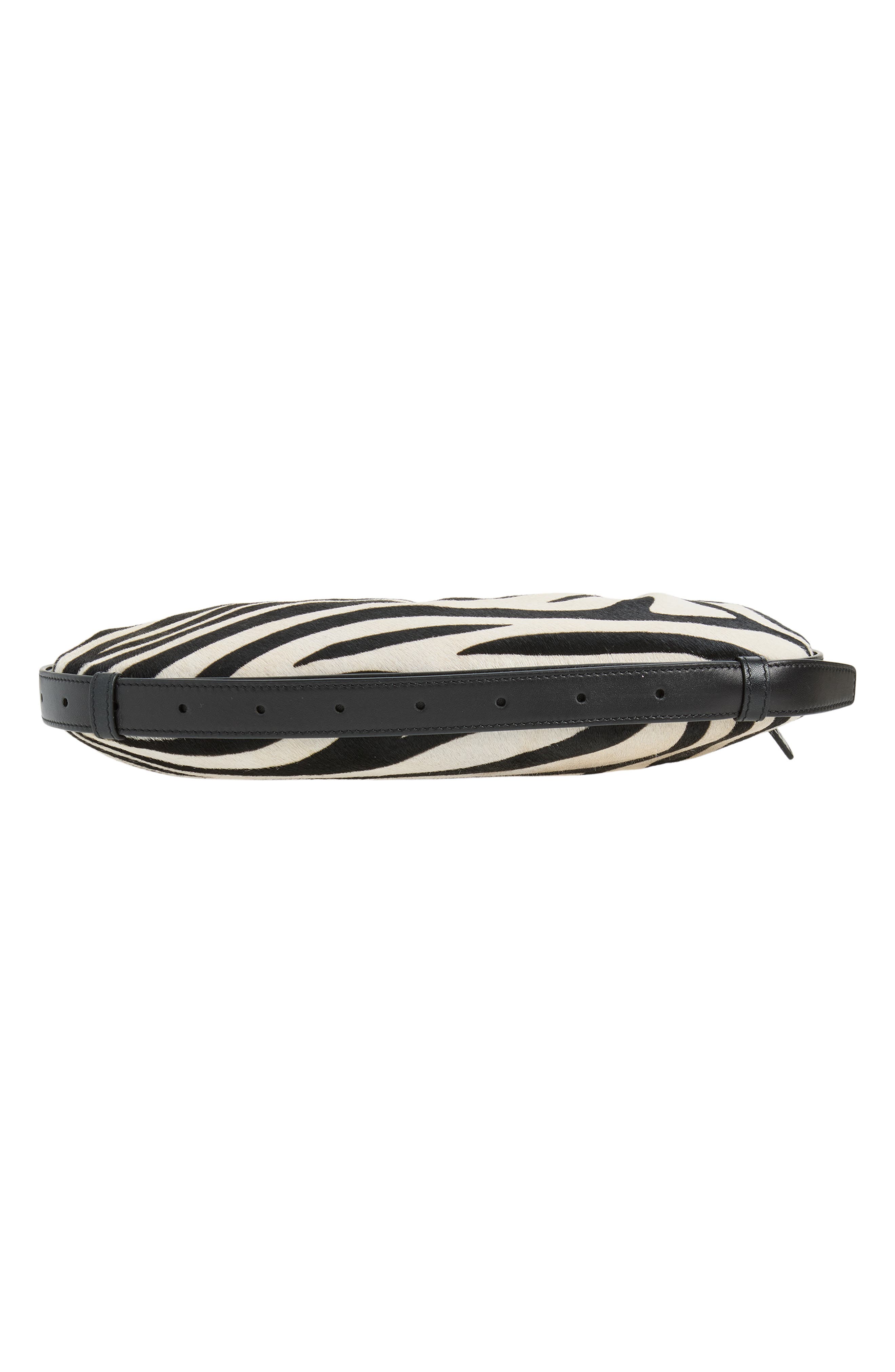 Handle Me Zebra Print Geniune Calf Hair Hobo Bag, Alternate, color, ZEBRA CROSSING