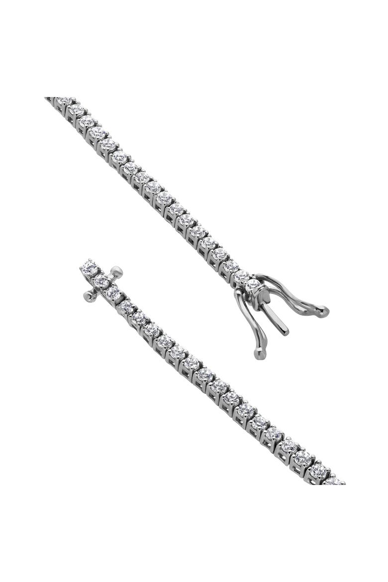Orelia 2 Ct 10K Gold Lab Grown Tennis Bracelet, Alternate, color, 10K White Gold
