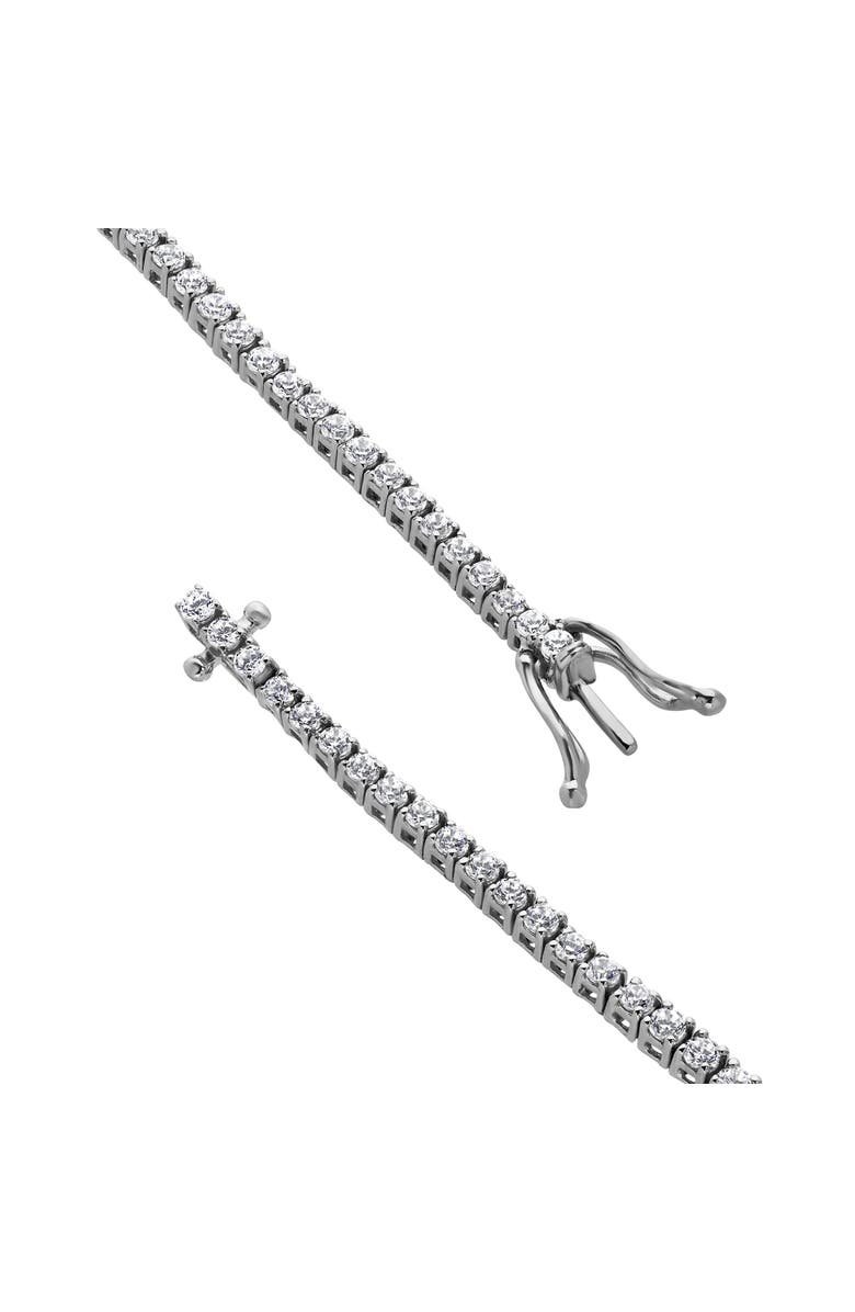 LuvMyJewelry Orelia 2 Ct 10K Gold Lab Grown Tennis Bracelet, Alternate, color, 10K White Gold