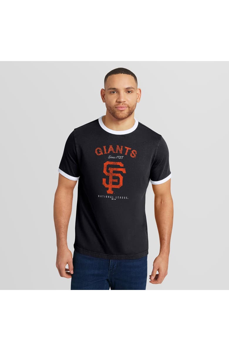 Darius Rucker Collection by Fanatics Men's Darius Rucker Collection by Fanatics  Black San Francisco Giants Washed Ringer T-Shirt, Alternate, color, Black