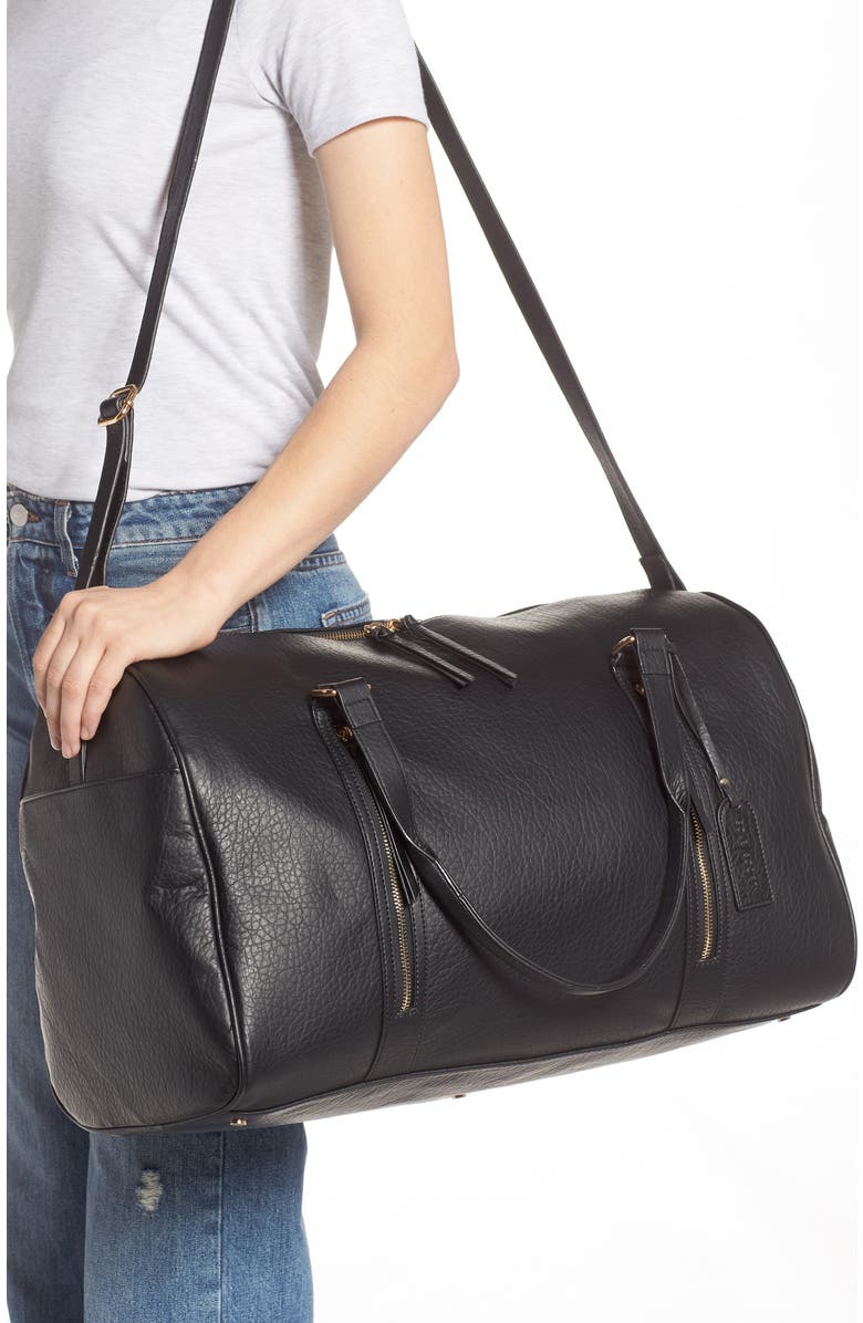 Sole Society Garyn Faux Leather Duffle Bag, Alternate, color,