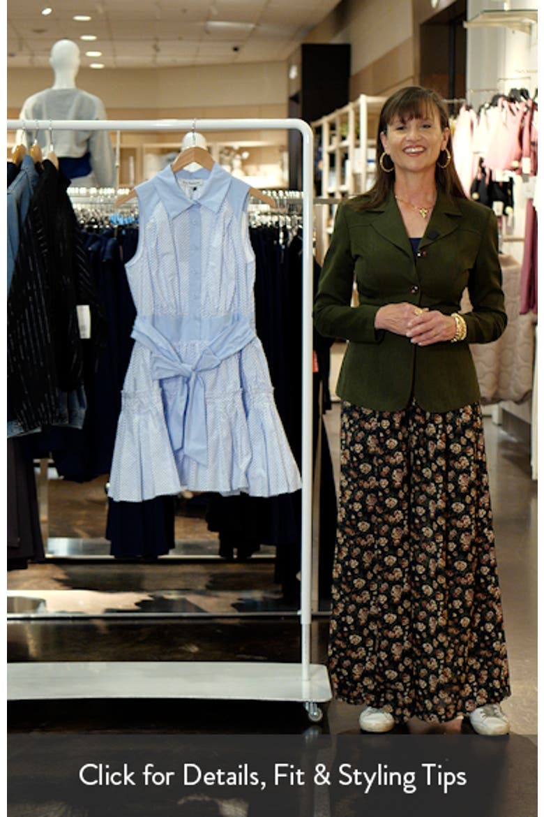 Christabel Stripe Cotton Fit & Flare Shirtdress video