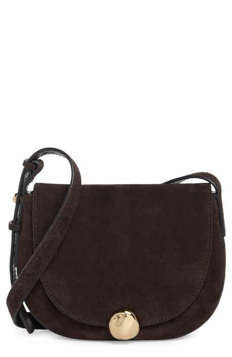 The Small Dakota Suede Saddle Bag