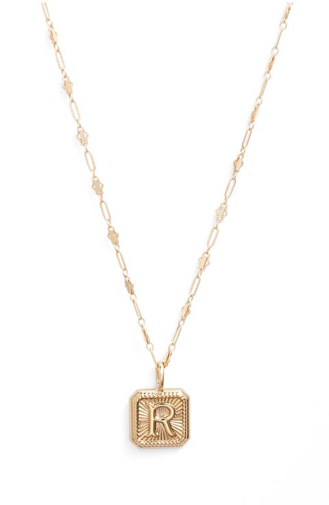 Harlow Initial Pendant Necklace