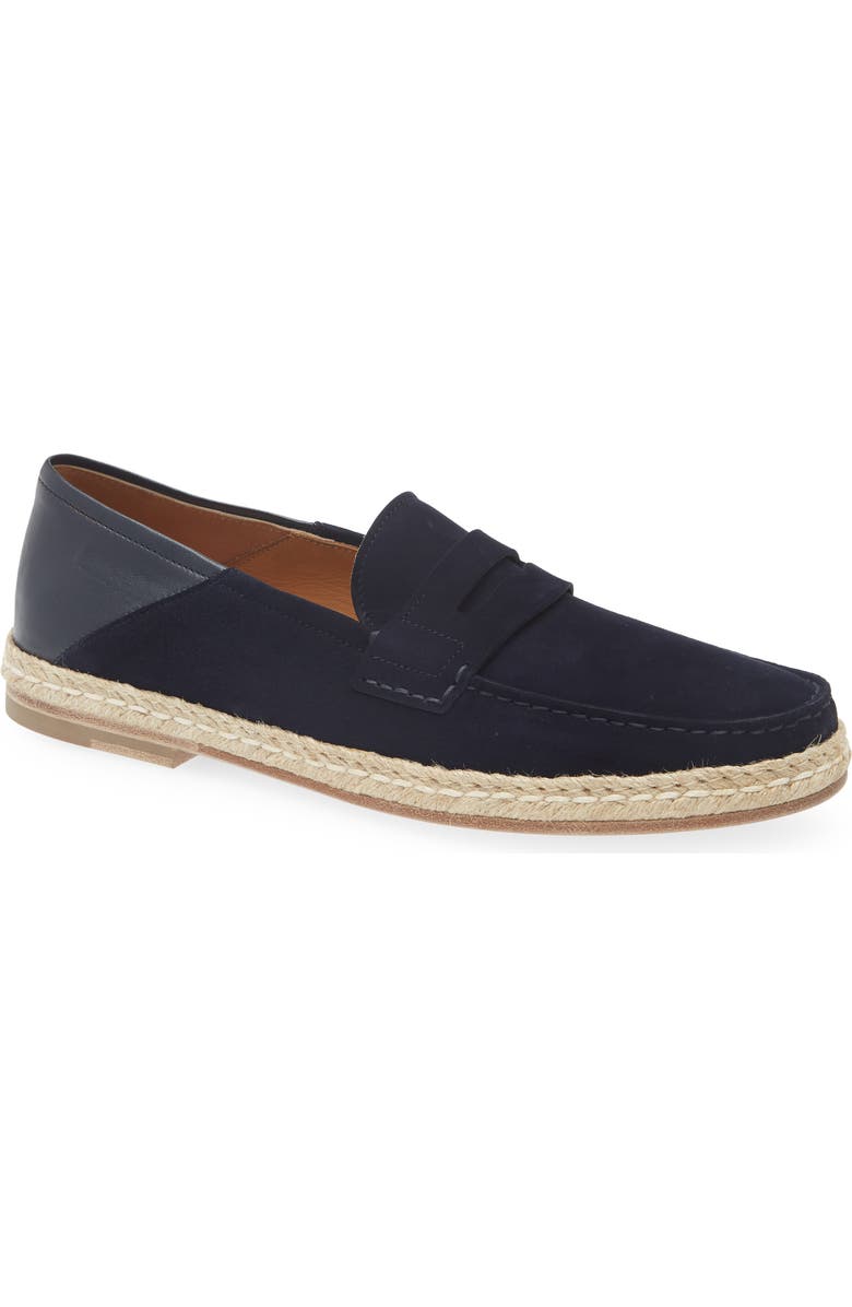 JM WESTON Uzes Espadrille Convertible Loafer, Main, color, Navy