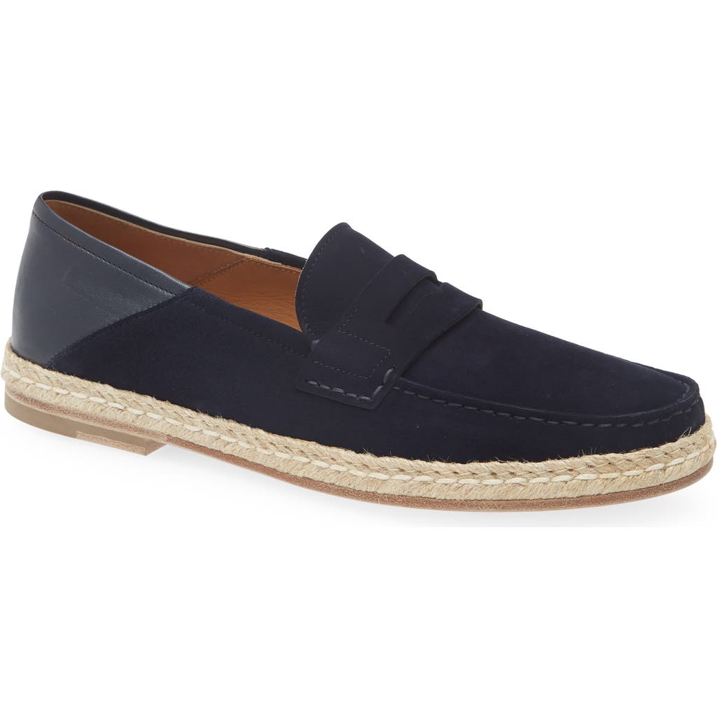 Jm Weston Uzes Espadrille Convertible Loafer In Navy