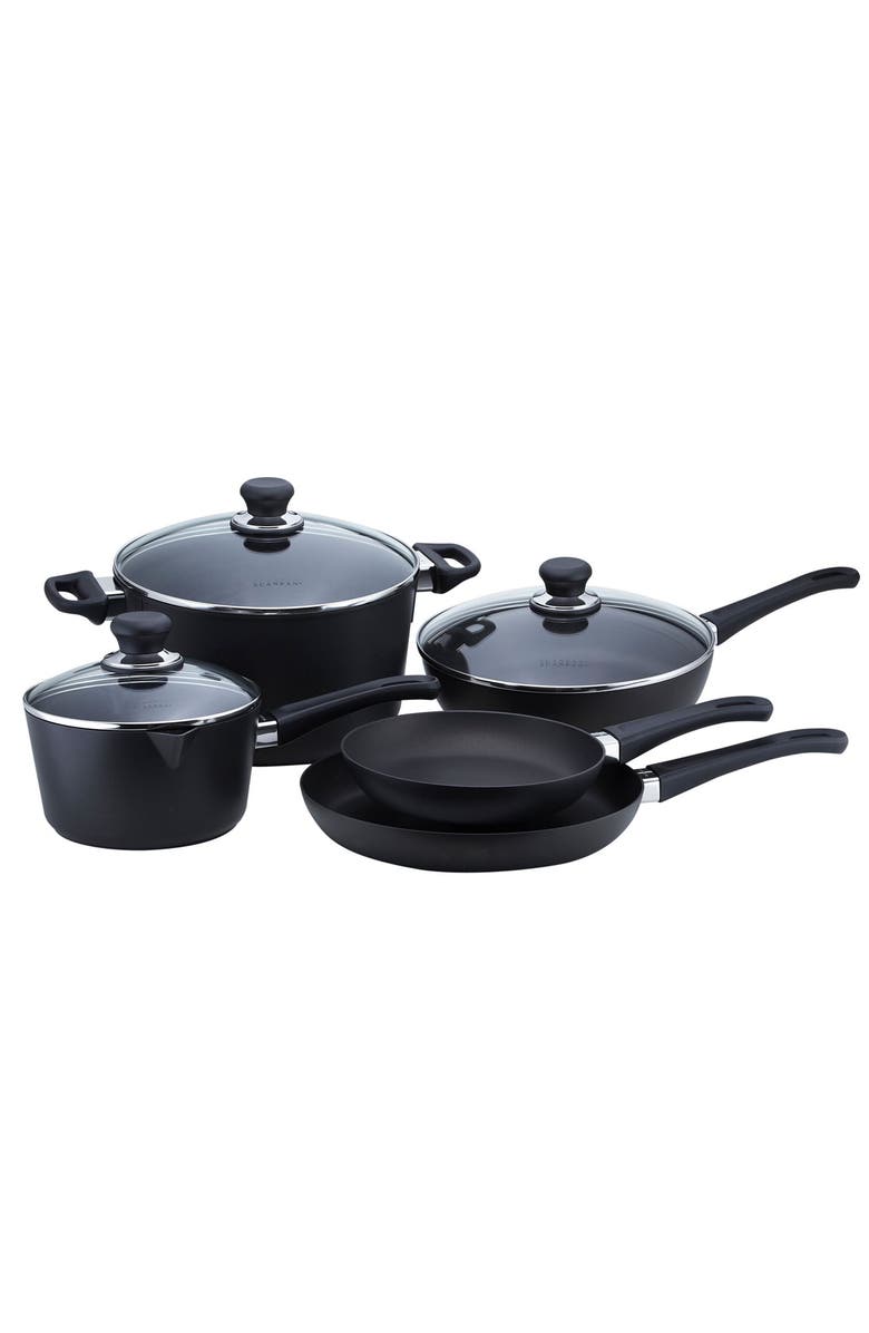 Scanpan Classic 8 Piece Nonstick Cookware Set, Main, color, Black
