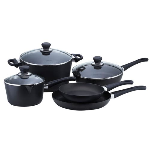 Scanpan Classic 8 Piece Nonstick Cookware Set In Black