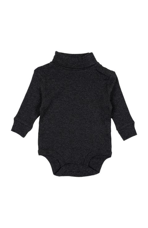 Baby Turtleneck Bodysuit, Cotton Long Sleeve