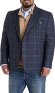 Tallia Big & Tall Multi Plaid Sport Coat
