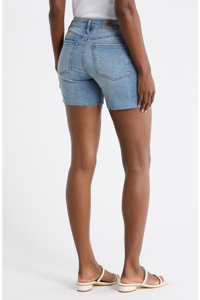 Kity Raw Hem Denim Shorts, Alternate, color, LISIANTHUS