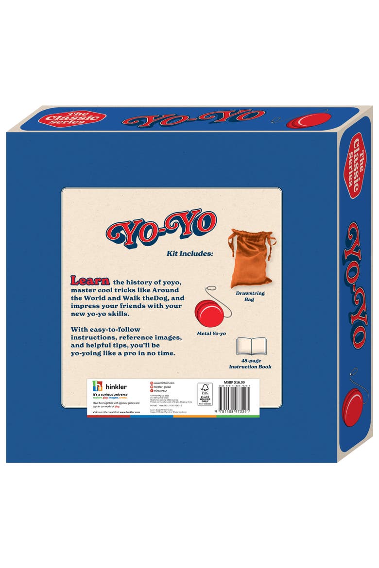 Retro Box Learn Yoyo Skills, Complete Kit, Instruction Book, All Ages, Alternate, color, Multicolored