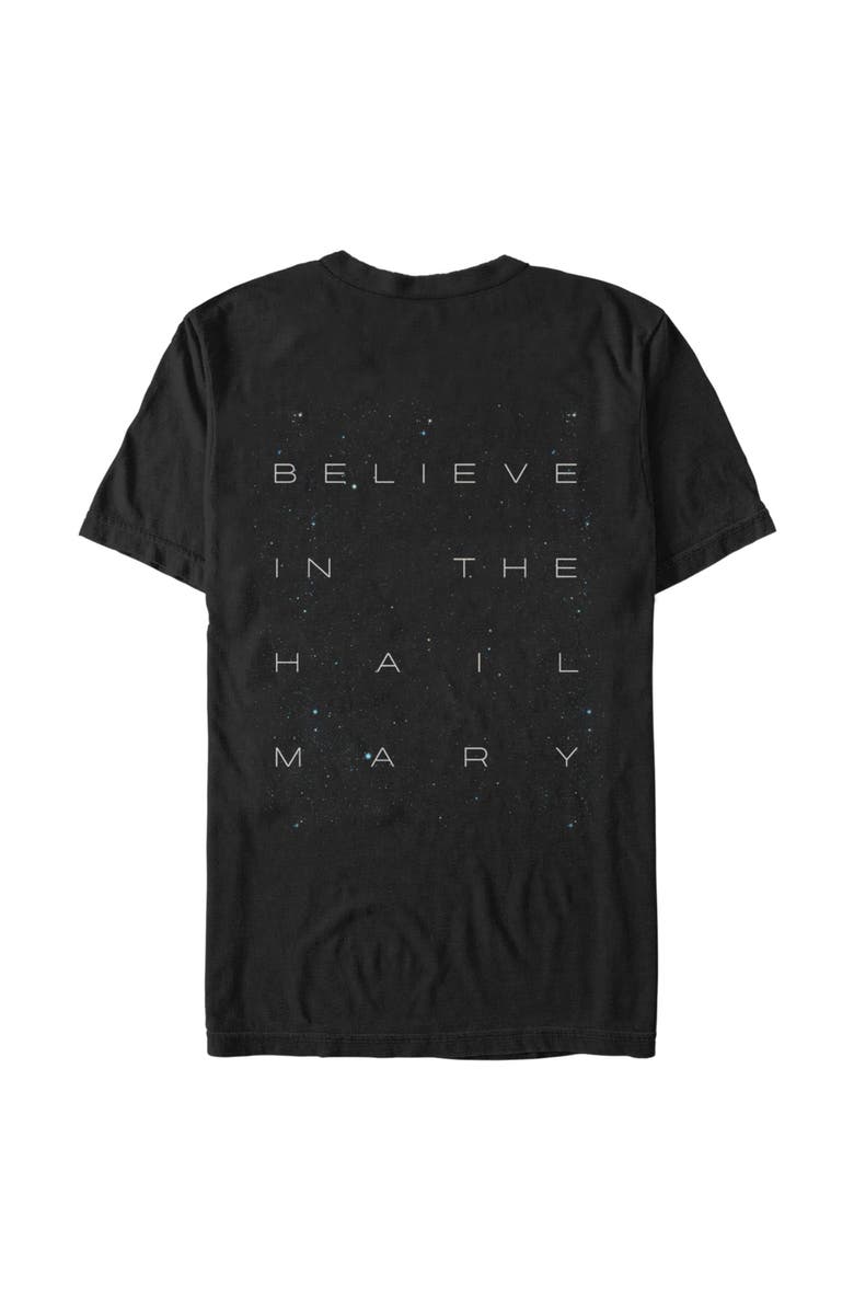 Project Hail Mary Men's Project Hail Mary Believe In The Space  Graphic T-Shirt, Alternate, color, Black