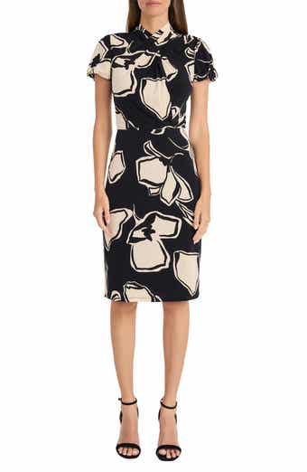 Maggy london scallop sheath dress clearance