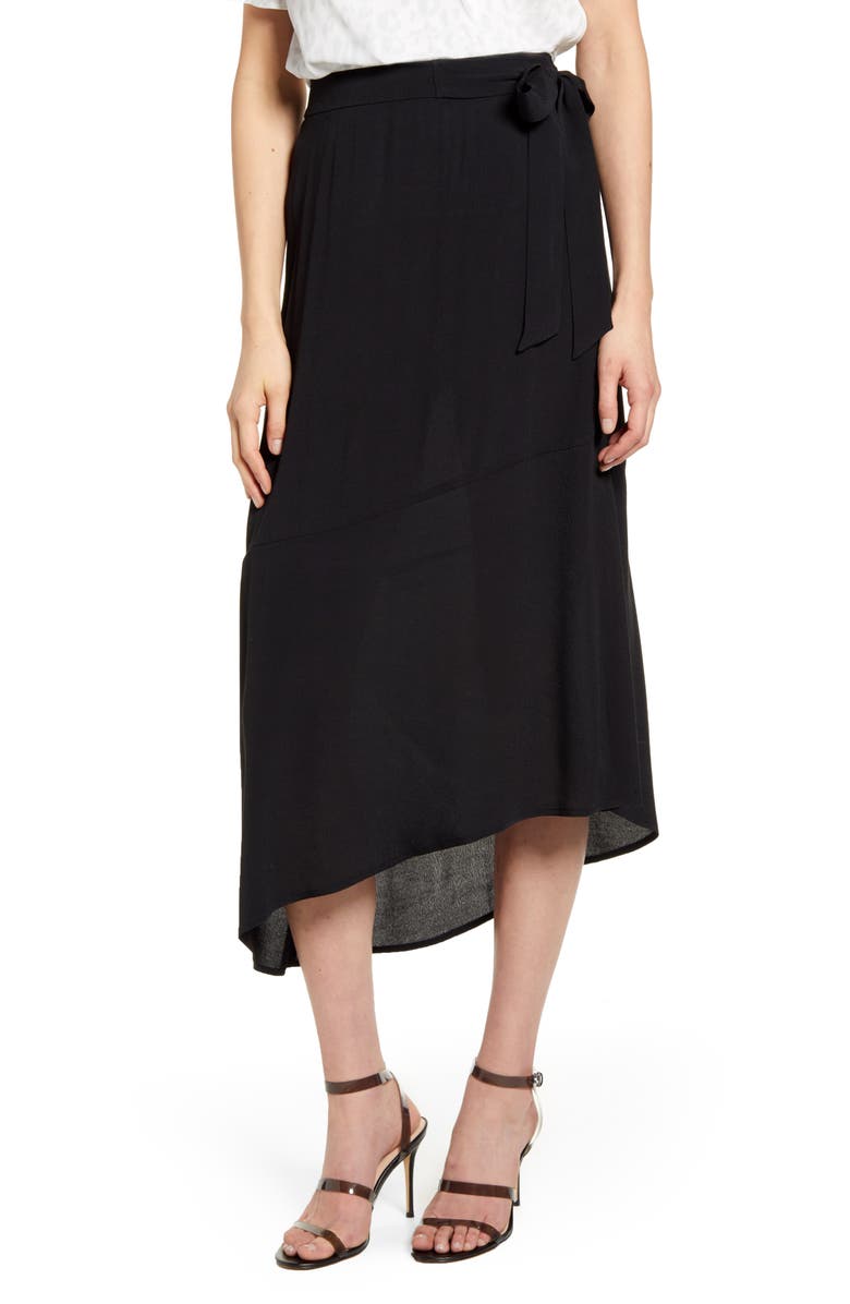 Chelsea28 Asymmetrical Faux Wrap Skirt, Main, color,